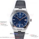 Perfect Replica Swiss Grade Vacheron Constantin Overseas 316L Stainless Steel Case Blue Dial 36mm Women's Watch